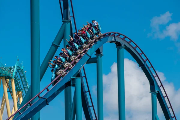 Orlando Florida Julio 2019 Personas Disfrutando Montar Mako Montaña Rusa —  Fotos de Stock