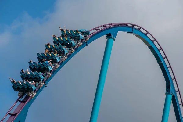 Orlando Florida Juli 2019 Mako Achterbahnfahrt Sommerurlaub Bei Seaworld — Stockfoto