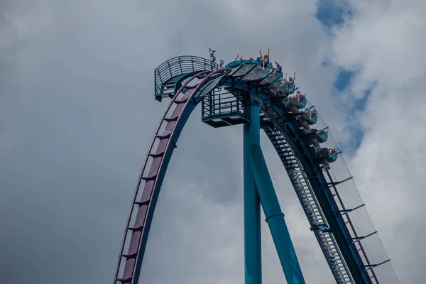 Orlando Florida July 2019 People Having Fun Amazing Mako Rollercoaster — Stock Photo, Image
