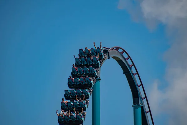 Orlando Florida Juli 2019 Mako Achterbahnfahren Sommerurlaub Bei Seaworld — Stockfoto