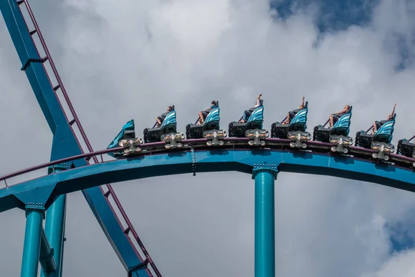 Orlando Florida Temmuz 2019 Seaworld Yaz Tatili Sırasında Mako Rollercoaster — Stok fotoğraf