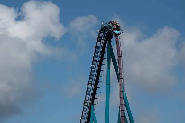 Orlando Florida Temmuz 2019 Seaworld Yaz Tatili Sırasında Mako Rollercoaster — Stok fotoğraf