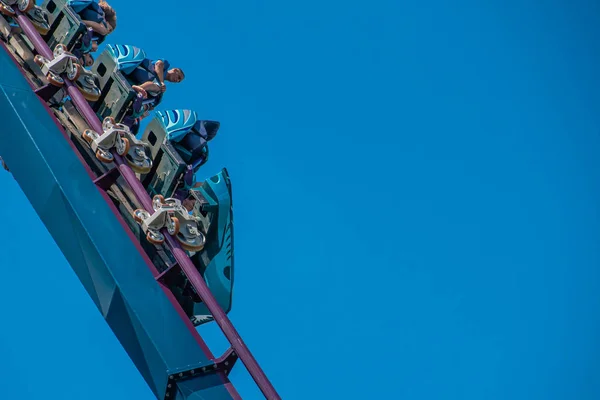 Orlando Florida Července 2019 Lidé Křičeli Smáli Užívali Mako Jízda — Stock fotografie