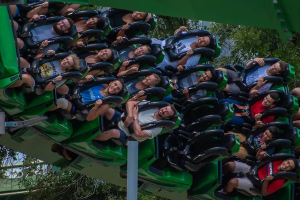 Orlando Florida Augustus 2019 Mensen Hebben Plezier Geweldig Ongelooflijke Hulk — Stockfoto