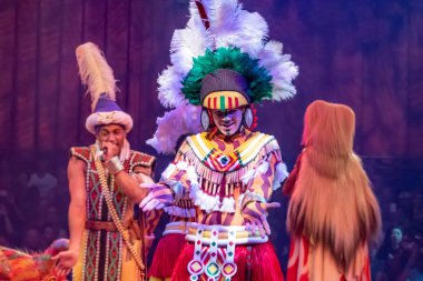 Orlando, Florida. 14 Ağustos 2019. Hayvanlar Alemi'nde Aslan Kral Festivali (1)