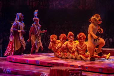 Orlando, Florida. 14 Ağustos 2019. Hayvanlar Alemi'nde Aslan Kral Festivali (16).