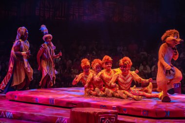 Orlando, Florida. 14 Ağustos 2019. Hayvanlar Alemi'nde Aslan Kral Festivali (17).