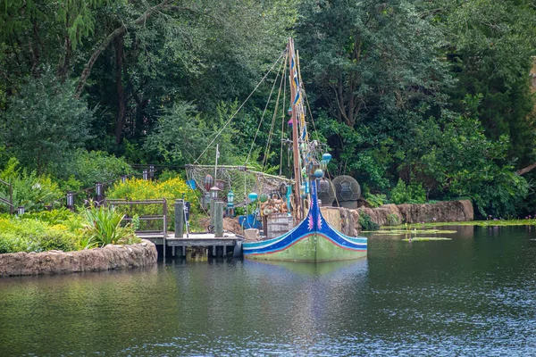 Orlando Florida Agosto 2019 Barco Asiático Colorido Animal Kingdom 276 —  Fotos de Stock