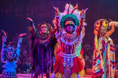 Orlando, Florida. 14 Ağustos 2019. Hayvanlar Alemi'nde Aslan Kral Festivali (24).