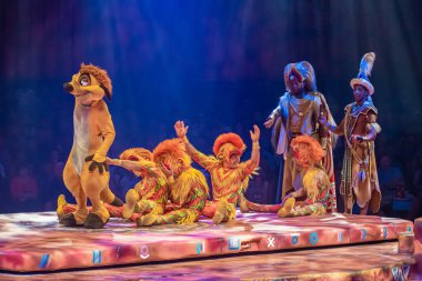 Orlando, Florida. 14 Ağustos 2019. Hayvanlar Alemi'nde Aslan Kral Festivali (37).