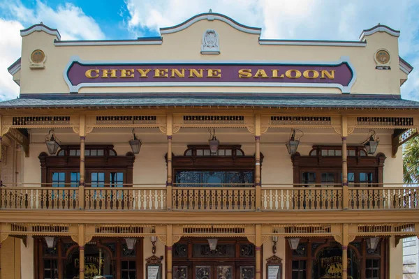 Orlando Florydzie Sierpnia 2019 Cheyenne Saloon Ulicy Kościoła Starym Mieście — Zdjęcie stockowe