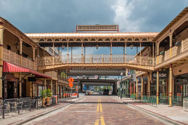 Orlando Florida August 2019 Kirchliche Straße Historischen Viertel Der Innenstadt — Stockfoto