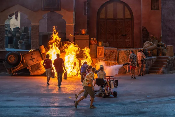 Orlando Florida September 2019 Characters Performing Indiana Jones Epic Stunt — Stock Photo, Image