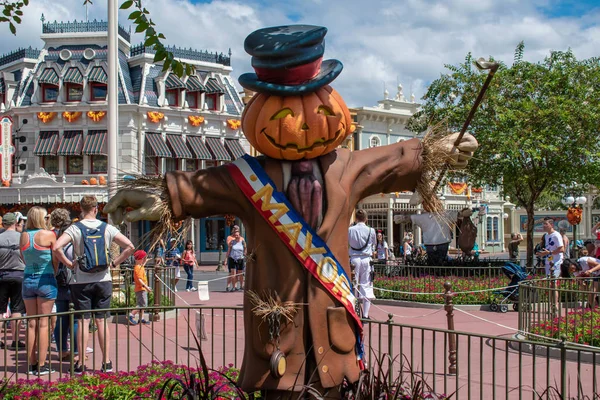 Orlando Florida Septiembre 2019 Decoración Halloween Magic Kigndom — Foto de Stock