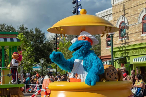 Orlando Florida Oktober 2019 Koekjesmonster Sesamstraat Parade Bij Seaworld 141 — Stockfoto