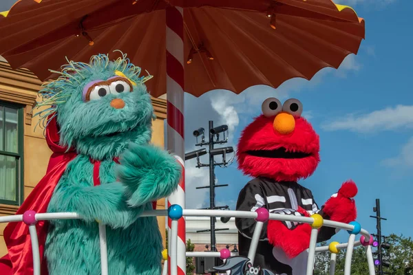 Orlando Florida Oktober 2019 Rosita Elmo Sesamstraat Parade Bij Seaworld — Stockfoto
