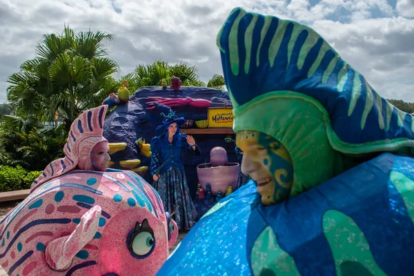 Orlando Florida September 2019 Colorful Marine Characters Halloween Spooktacular Seaworld — Stock Photo, Image