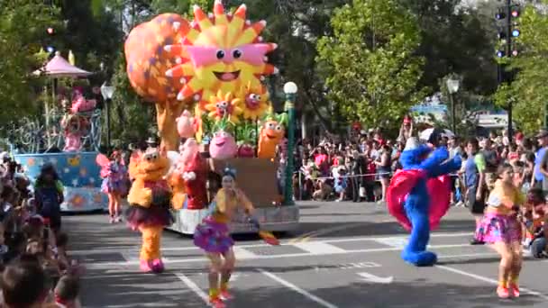 奥兰多 佛罗里达 2019年9月29日 Sesame Street Party Parade Seaworld — 图库视频影像
