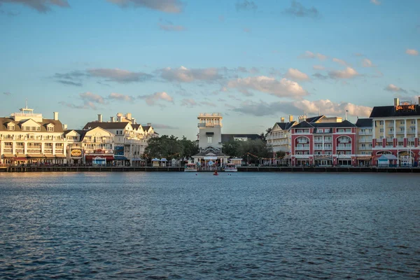 Orlando Florida October 2019 Panoramic View Colorful Dockside Waterfront Panoramic — Stock Photo, Image