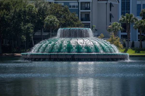 Orlando Florida October 2019 Linton Allen Memorial Fountain Lake Eola — Stock Photo, Image