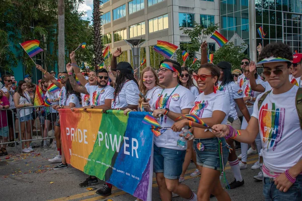 Orlando Florydzie Października 2019 Kolorowa Społeczność Pride Power Come Out — Zdjęcie stockowe