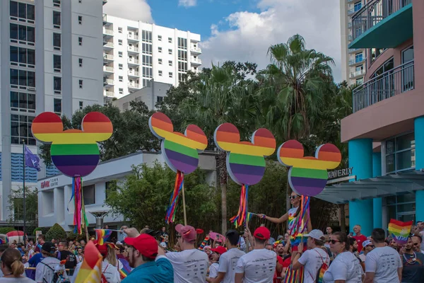 Orlando Florida Ottobre 2019 Disney Gay Community Come Out Pride — Foto Stock