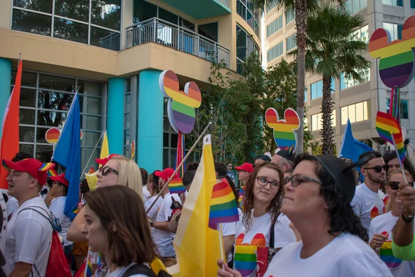 Orlando Florida Oktober 2019 Disney Gay Community Kommen Mit Stolz — Stockfoto
