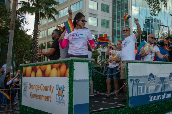 Orlando Florydzie Października 2019 Orange County Rząd Rydwanu Come Out — Zdjęcie stockowe