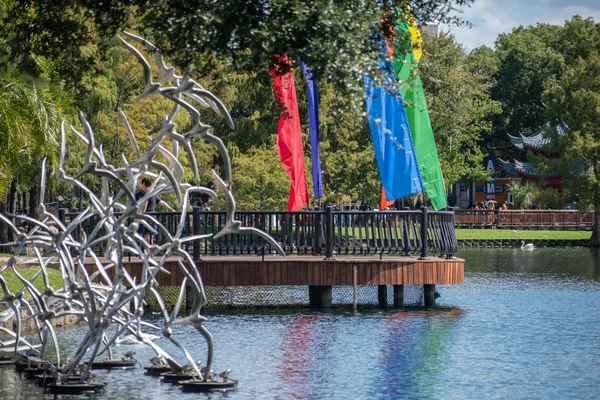 Folk Njuter Come Out Med Pride Orlando Parad Den Mest — Stockfoto