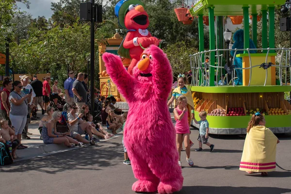 Orlando Florida 2019 Október Telly Monster Szezám Utcai Party Parádén — Stock Fotó