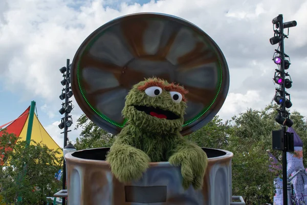 Orlando Florida Oktober 2019 Grappige Oscar Grouch Sesame Street Party — Stockfoto