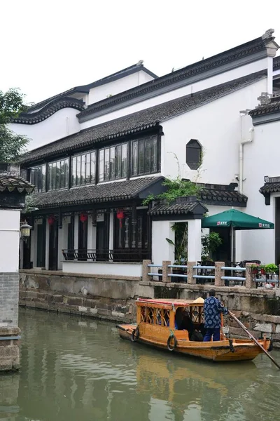 Oude stad en de tuinen van Suzhou, Zhejiang, China, Chinese water stad — Stockfoto