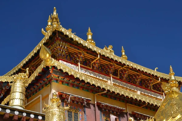 Songzanlin Tibetan Buddhist monastery, Shangri La, Xianggelila, Yunnan Province, China — Stock Photo, Image