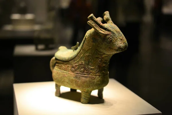 A cute bronze sculpture, crafts, deer or similar creature in Beijing museum CHINA