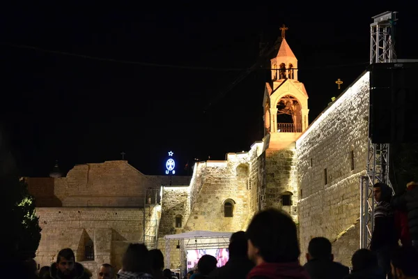 Nativity church at Christmas eve in Bethlehem, West bank, Palestine, Israel — Stock Photo, Image