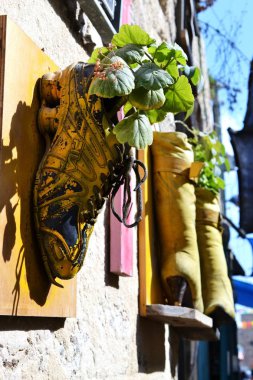 Merak içinde Acre, Akko, çizme ve ayakkabı, çanta, saksı, dış tasarımı ve dekorasyon, İsrail