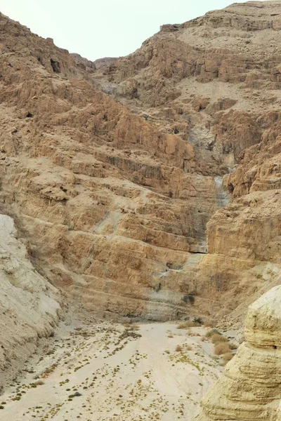 Qumran caves in Qumran National Park, where the dead sea scrolls were found