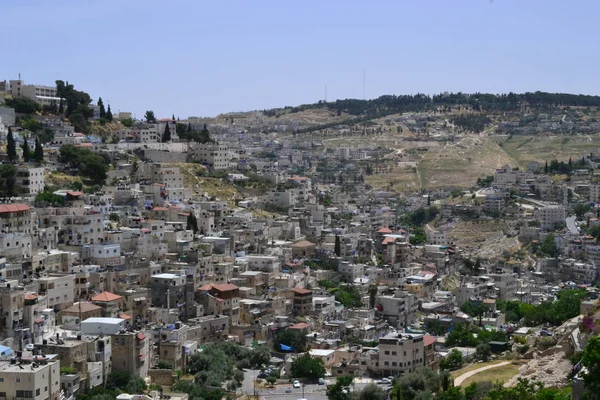 Jerusalem - Davids stad, Arabisk hus nära gamla staden i Jerusalem, Israel Royaltyfria Stockbilder