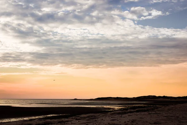 Baía Maré Baixa Pôr Sol — Fotografia de Stock