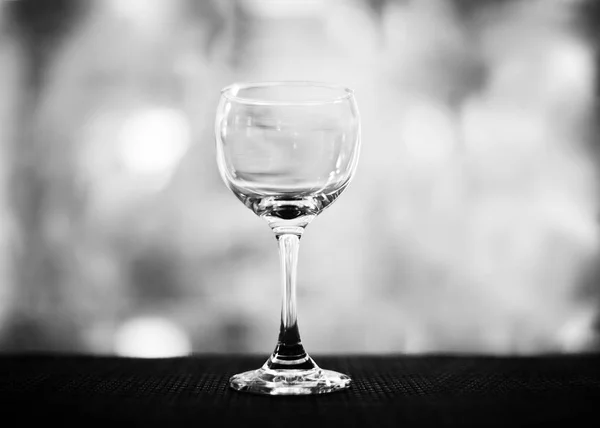 Crystal Glass Wine Container Monochrome — Stock Photo, Image