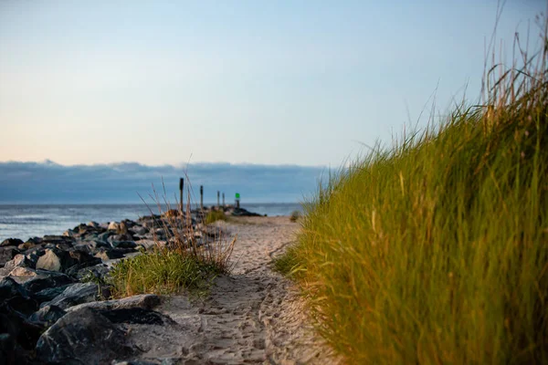 Beach Path Jetty Inlet — Stock fotografie