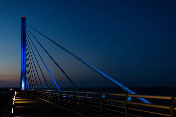 Вечір Індійського Річкового Мосту — стокове фото