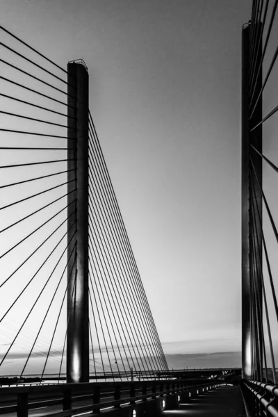 Indian River Bridge Kvällsutsikt — Stockfoto