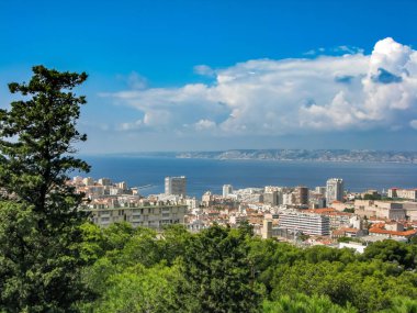 koy ve Adaları yaz Marsilya'da Hill'de tepesinden görünümü
