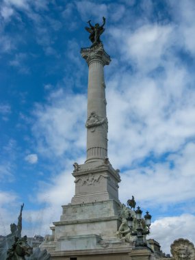  Sütun anıt aux girondins Bordeaux, Fransa