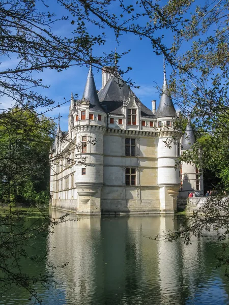 Krásný Zámek Azay Rideau Loire Francie — Stock fotografie