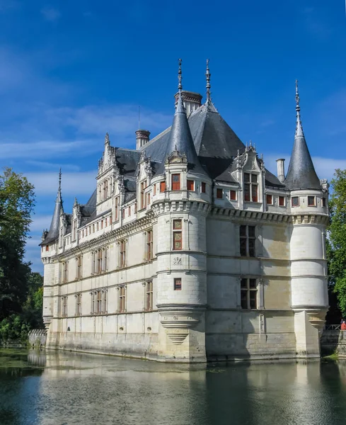 Güzel Chateau Azay Rideau Içinde Loire Fransa Adlı — Stok fotoğraf