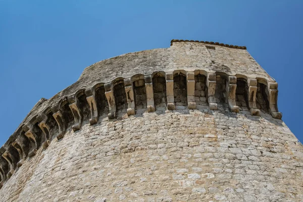 Остатки Старой Башни Крепостной Стены Дубровнике Хорватия — стоковое фото