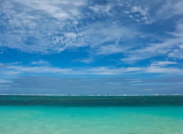 Vacker Utsikt Över Havet Molniga Himlen Dominikanska Republiken — Stockfoto