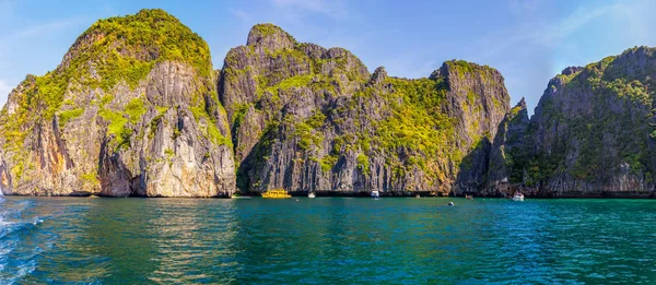 Nice Islands Phang Nga Bay Phuket Thailand Stitched Panorama — Stock Photo, Image